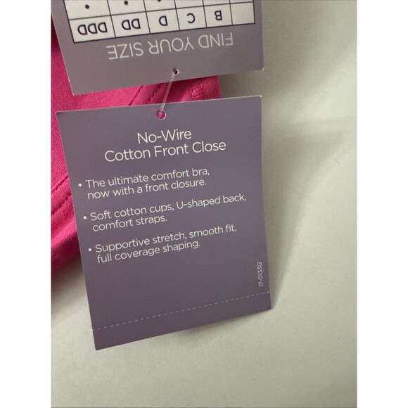 Catherines Intimates No Wire Front Close Cancer Courage Bra Size 48D NWT - Picture 14 of 16